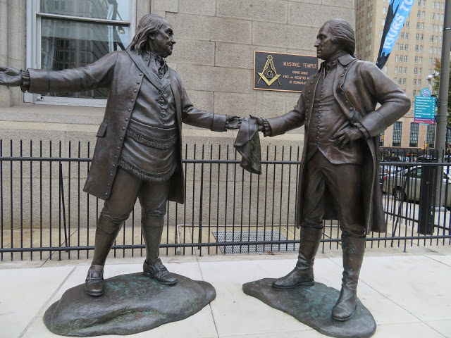 Benjamin Franklin George Washington Freemasons