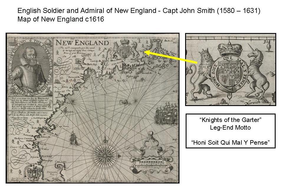 Map of New England c1616